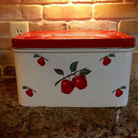 1950s metal bread box|old fashioned bread box reproduction.